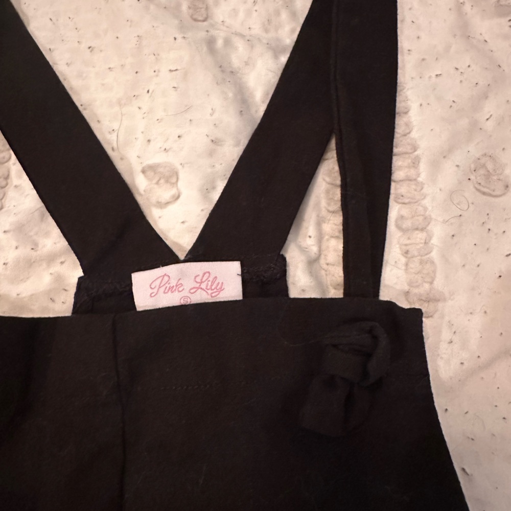 Black Linen Overalls